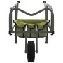 Carrito de pesca con rueda acero recubrimiento en polvo verde de vidaXL, Pesca - Ref: Foro24-94869, Precio: 98,62 €, Descuent...