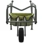 Carrito de pesca con rueda acero recubrimiento en polvo verde de vidaXL, Pesca - Ref: Foro24-94869, Precio: 107,36 €, Descuen...
