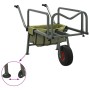 Carrito de pesca con rueda acero recubrimiento en polvo verde de vidaXL, Pesca - Ref: Foro24-94869, Precio: 98,62 €, Descuent...