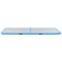 Esterilla inflable de gimnasia con bomba 600x100x10 cm PVC azul de vidaXL, Esteras para pilates y yoga - Ref: Foro24-91922, P...