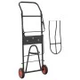 Carrito de silla de montar plegable acero negro de vidaXL, Accesorios para riendas de caballos - Ref: Foro24-172503, Precio: ...