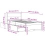 Estructura cama con cajones madera maciza pino blanco 90x200 cm de vidaXL, Camas y somieres - Ref: Foro24-846793, Precio: 178...