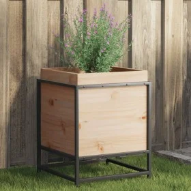 Jardinera de madera maciza de pino 40x40x50 cm by vidaXL, Pots and planters - Ref: Foro24-847018, Price: 49,31 €, Discount: %