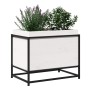 Jardinera de madera maciza de pino blanca 60x40x50 cm de vidaXL, Maceteros y jardineras - Ref: Foro24-847024, Precio: 64,89 €...