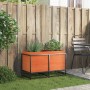 Jardinera de madera maciza pino marrón cera 80x40x50 cm de vidaXL, Maceteros y jardineras - Ref: Foro24-847030, Precio: 88,27...