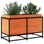 Jardinera de madera maciza pino marrón cera 80x40x50 cm de vidaXL, Maceteros y jardineras - Ref: Foro24-847030, Precio: 82,39...