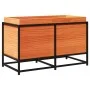 Jardinera de madera maciza pino marrón cera 80x40x50 cm de vidaXL, Maceteros y jardineras - Ref: Foro24-847030, Precio: 82,39...
