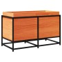 Jardinera de madera maciza pino marrón cera 80x40x50 cm de vidaXL, Maceteros y jardineras - Ref: Foro24-847030, Precio: 88,27...