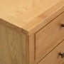 Cajonera de madera de roble macizo 80x35x75 cm de vidaXL, Cajoneras - Ref: Foro24-289197, Precio: 336,14 €, Descuento: %
