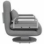 Silla giratoria y sofá cama tela gris claro en Sillones | Comprar online en Foru.es