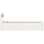Estructura cama con cajones madera maciza pino blanco 75x190 cm de vidaXL, Camas y somieres - Ref: Foro24-846808, Precio: 159...