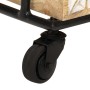 Carro de cocina de 3 niveles madera maciza de mango 46x30x76 cm de vidaXL, Carros de cocina y comedor - Ref: Foro24-289093, P...