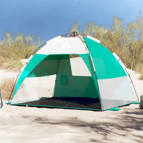 Tienda de playa 2 personas impermeable apertura rápida verde de vidaXL, Tiendas de campaña - Ref: Foro24-4005300, Precio: 61,...