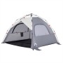 Tienda de playa 3 personas impermeable apertura rápida gris de vidaXL, Tiendas de campaña - Ref: Foro24-4005316, Precio: 74,5...