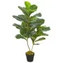Artificial ficus plant with pot 90 cm green by vidaXL, artificial flora - Ref: Foro24-280172, Price: 36,94 €, Discount: %