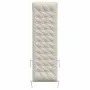 Cojín de tumbona piel sintética de ante crema 160x50x10 cm de vidaXL, Cojines para sillas y sofás - Ref: Foro24-366543, Preci...
