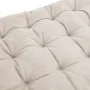 Cojín de tumbona piel sintética de ante crema 160x50x10 cm de vidaXL, Cojines para sillas y sofás - Ref: Foro24-366543, Preci...