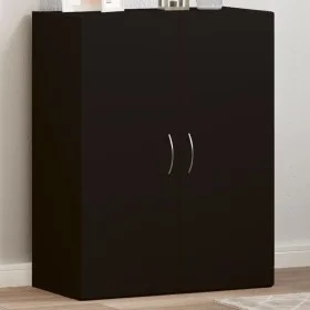 Black engineered wood filing cabinet 60x32x77.5 cm by vidaXL, Filing cabinets - Ref: Foro24-840766, Price: 62,10 €, Discount: %