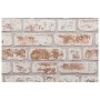 Paneles de pared 3D 10 unidades EPS rojo y blanco 100x50 cm de vidaXL, Recubrimiento de paredes - Ref: Foro24-4008545, Precio...