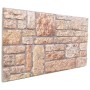 Paneles de pared 3D 10 unidades EPS marrón 100x50 cm de vidaXL, Recubrimiento de paredes - Ref: Foro24-4008551, Precio: 227,1...