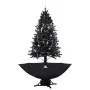 Árbol de Navidad con nieve y base de paraguas PVC negro 190 cm de vidaXL, Arboles de navidad - Ref: Foro24-289934, Precio: 15...
