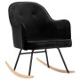 Silla mecedora de terciopelo negro de vidaXL, Mecedoras - Ref: Foro24-289524, Precio: 104,45 €, Descuento: %