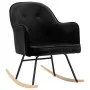 Silla mecedora de terciopelo negro by vidaXL, Rocking chairs - Ref: Foro24-289524, Price: 104,68 €, Discount: %
