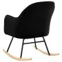 Silla mecedora de terciopelo negro by vidaXL, Rocking chairs - Ref: Foro24-289524, Price: 104,68 €, Discount: %