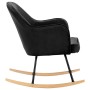 Silla mecedora de terciopelo negro de vidaXL, Mecedoras - Ref: Foro24-289524, Precio: 104,45 €, Descuento: %