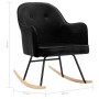 Silla mecedora de terciopelo negro de vidaXL, Mecedoras - Ref: Foro24-289524, Precio: 104,45 €, Descuento: %