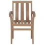 Stapelbare Gartenstühle 8 Stück aus massivem Teakholz mit Kissen von vidaXL, Gartenstühle - Ref: Foro24-3073441, Preis: 1,00 ...
