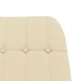 Sillón mecedora con taburete tela color crema de vidaXL, Mecedoras - Ref: Foro24-3097706, Precio: 148,43 €, Descuento: %