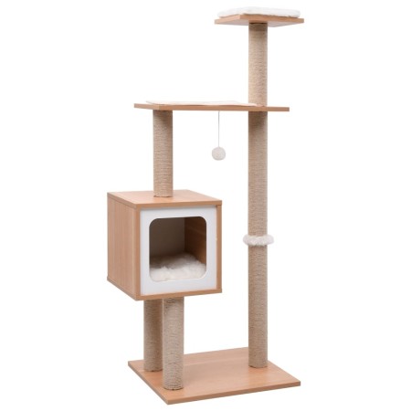 Rascador para gatos con alfombra rascadora de sisal 123 cm de vidaXL, Mobiliario para gatos - Ref: Foro24-170919, Precio: 90,...