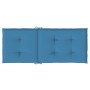 Cojines silla respaldo alto 4 uds tela azul melange 120x50x4 cm de vidaXL, Cojines para sillas y sofás - Ref: Foro24-4002425,...
