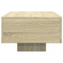 Mesa de centro madera de ingeniería roble Sonoma 100x49,5x31 cm de vidaXL, Mesas de centro - Ref: Foro24-834894, Precio: 48,4...
