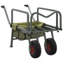 Carrito de pesca 2 ruedas acero recubrimiento en polvo verde de vidaXL, Pesca - Ref: Foro24-94870, Precio: 121,59 €, Descuent...