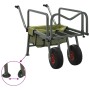 Carrito de pesca 2 ruedas acero recubrimiento en polvo verde de vidaXL, Pesca - Ref: Foro24-94870, Precio: 121,59 €, Descuent...