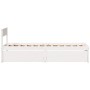 Estructura cama con cajones madera maciza pino blanca 90x190 cm de vidaXL, Camas y somieres - Ref: Foro24-846805, Precio: 167...