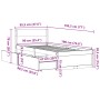 Estructura cama con cajones madera maciza pino blanca 90x190 cm de vidaXL, Camas y somieres - Ref: Foro24-846805, Precio: 167...