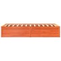 Estructura de cama madera maciza pino marrón cera 100x200 cm de vidaXL, Camas y somieres - Ref: Foro24-846830, Precio: 139,32...