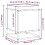 Jardinera de madera de pino impregnada 40x40x50 cm de vidaXL, Maceteros y jardineras - Ref: Foro24-847022, Precio: 57,20 €, D...