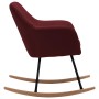 Silla mecedora de tela rojo vino tinto de vidaXL, Mecedoras - Ref: Foro24-289535, Precio: 136,55 €, Descuento: %