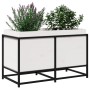 Jardinera de madera maciza de pino blanca 80x40x50 cm de vidaXL, Maceteros y jardineras - Ref: Foro24-847029, Precio: 92,37 €...