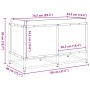 Jardinera de madera maciza de pino blanca 80x40x50 cm de vidaXL, Maceteros y jardineras - Ref: Foro24-847029, Precio: 92,37 €...