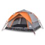 Tienda de campaña iglú 4 personas apertura rápida gris/naranja de vidaXL, Tiendas de campaña - Ref: Foro24-4004183, Precio: 8...