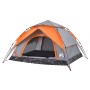 Tienda de campaña iglú 4 personas apertura rápida gris/naranja de vidaXL, Tiendas de campaña - Ref: Foro24-4004183, Precio: 8...