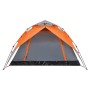 Tienda de campaña iglú 4 personas apertura rápida gris/naranja de vidaXL, Tiendas de campaña - Ref: Foro24-4004183, Precio: 8...