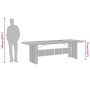 Mesa de jardín superficie de vidrio ratán PE gris 240x90x75 cm de vidaXL, Mesas de jardín - Ref: Foro24-365599, Precio: 290,8...