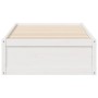Estructura de cama madera maciza de pino blanco 75x190 cm de vidaXL, Camas y somieres - Ref: Foro24-846847, Precio: 123,69 €,...