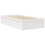 Estructura de cama madera maciza de pino blanco 90x200 cm de vidaXL, Camas y somieres - Ref: Foro24-846832, Precio: 155,57 €,...